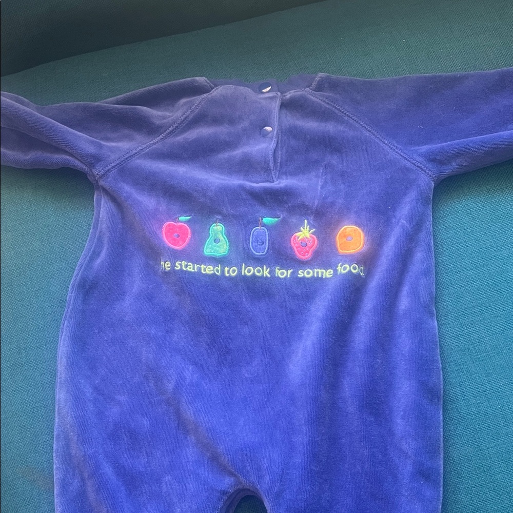 Carter's Blue One Piece with Colorful Caterpillar - Picture 2 of 5
